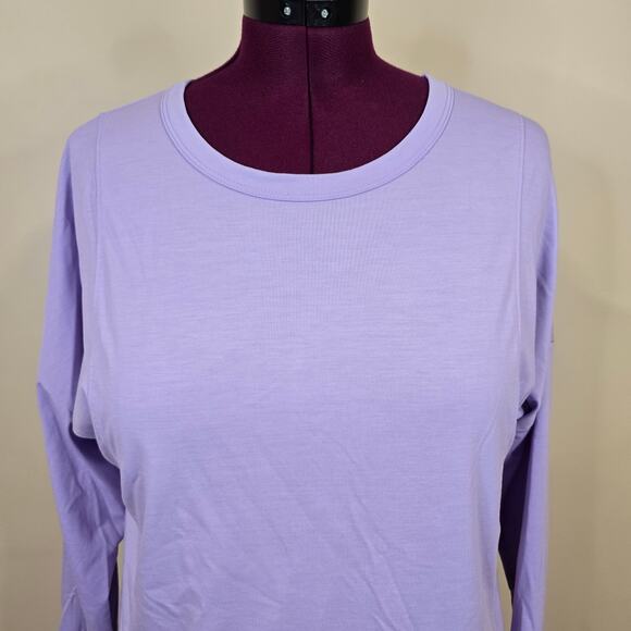 Women's All in Motion Purple Long Sleeve Open Back Athletic Top | Size Medium - Picture 4 of 9